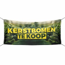 Kerstbomen te koop spandoek