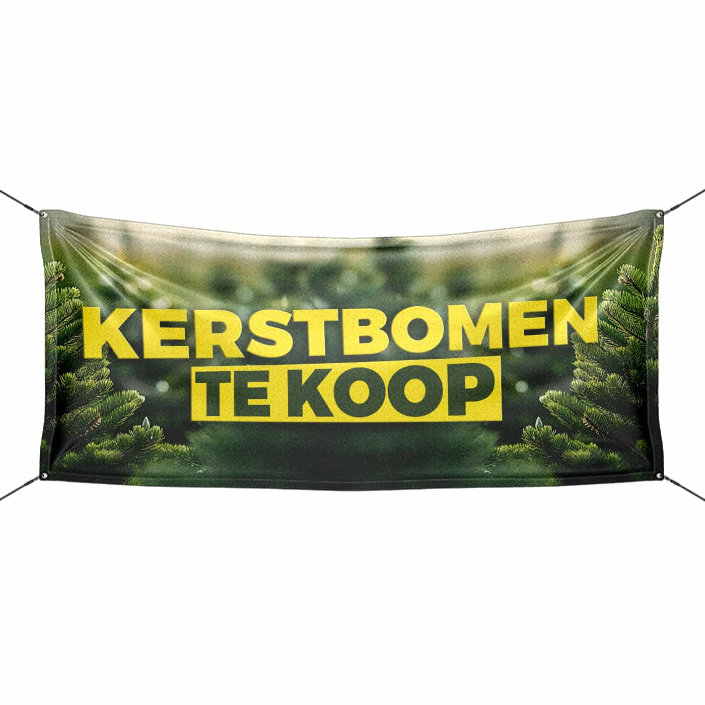 Kerstbomen te koop spandoek