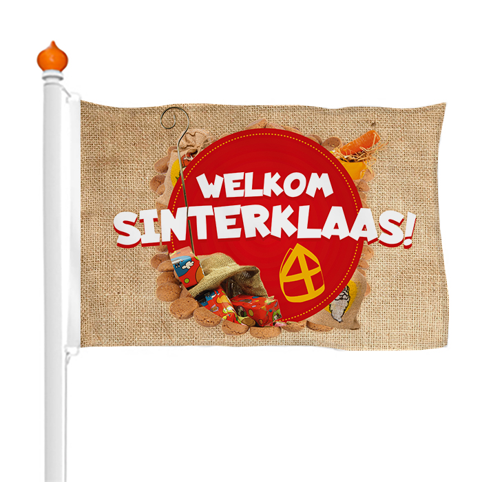 vrouw speler Clip vlinder Sinterklaas vlag | Stuntvlaggen