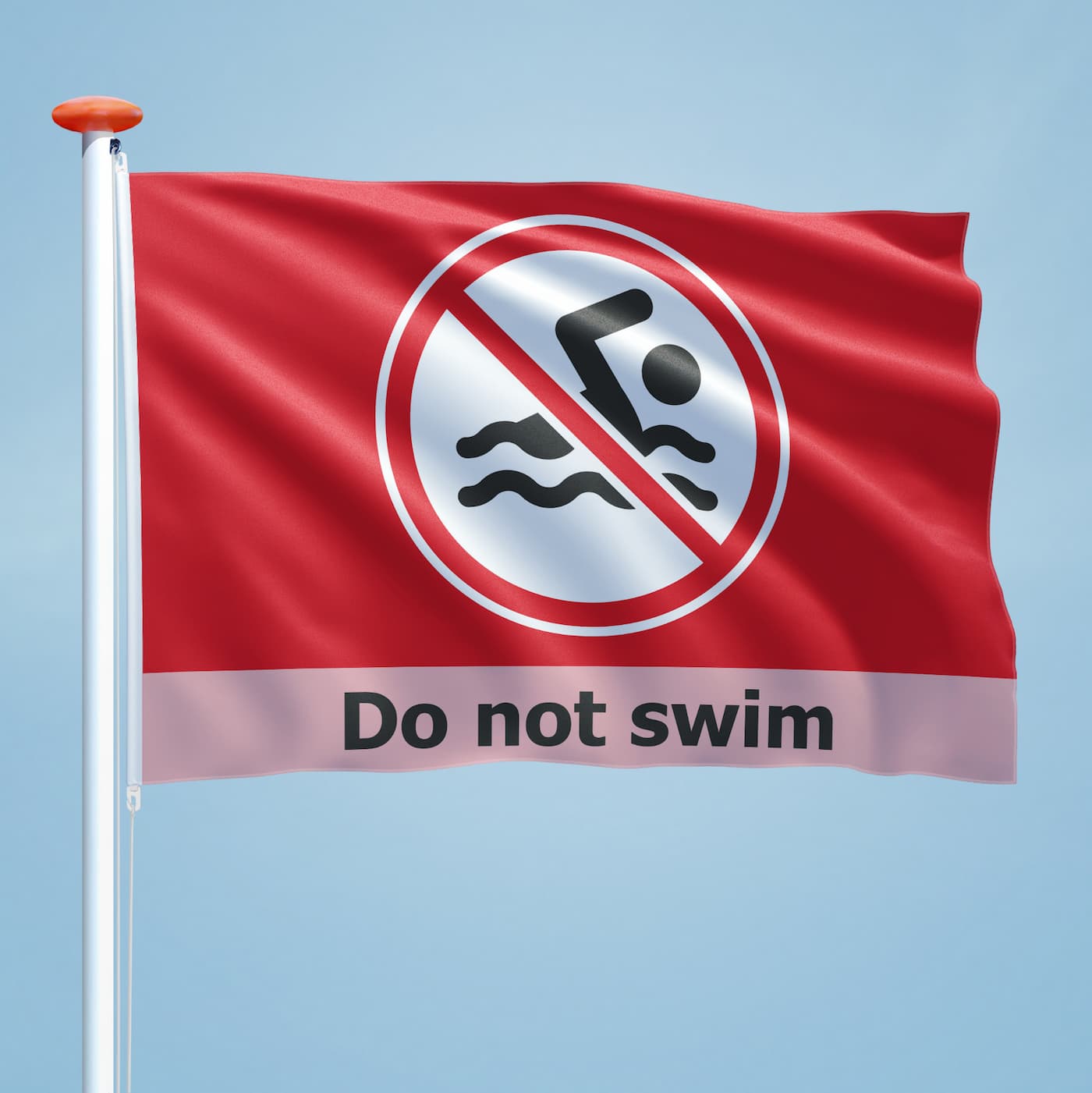 Vlag Do not swim